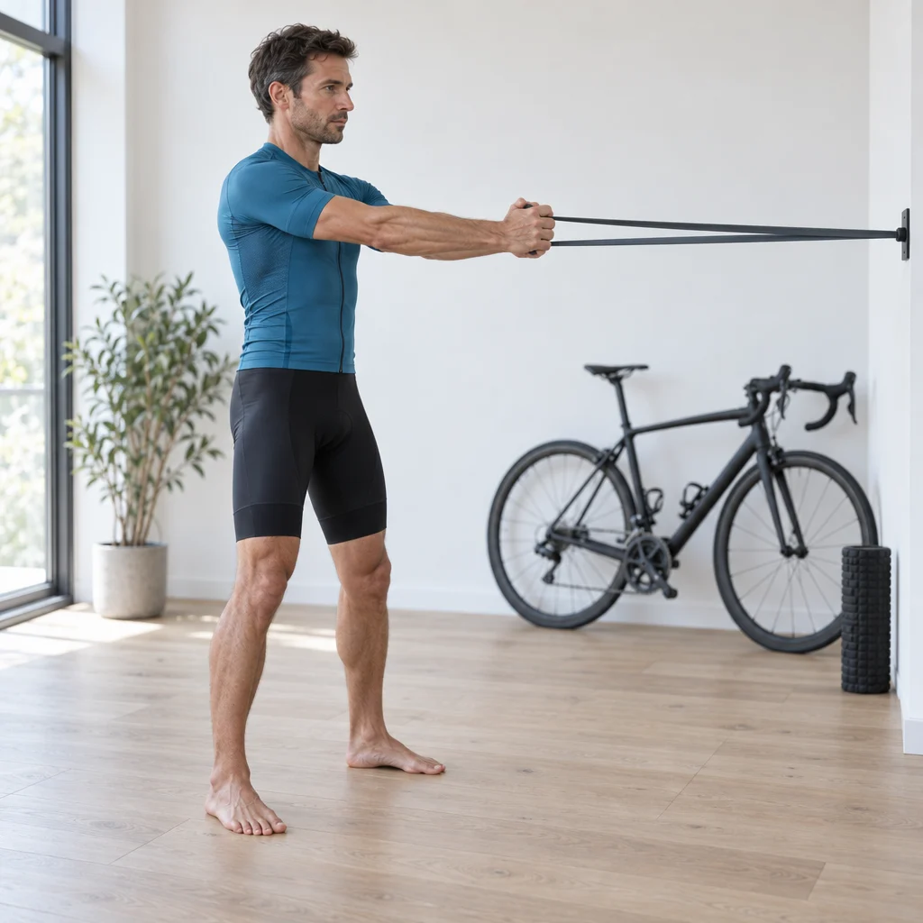 Pallof press for cycling core strength