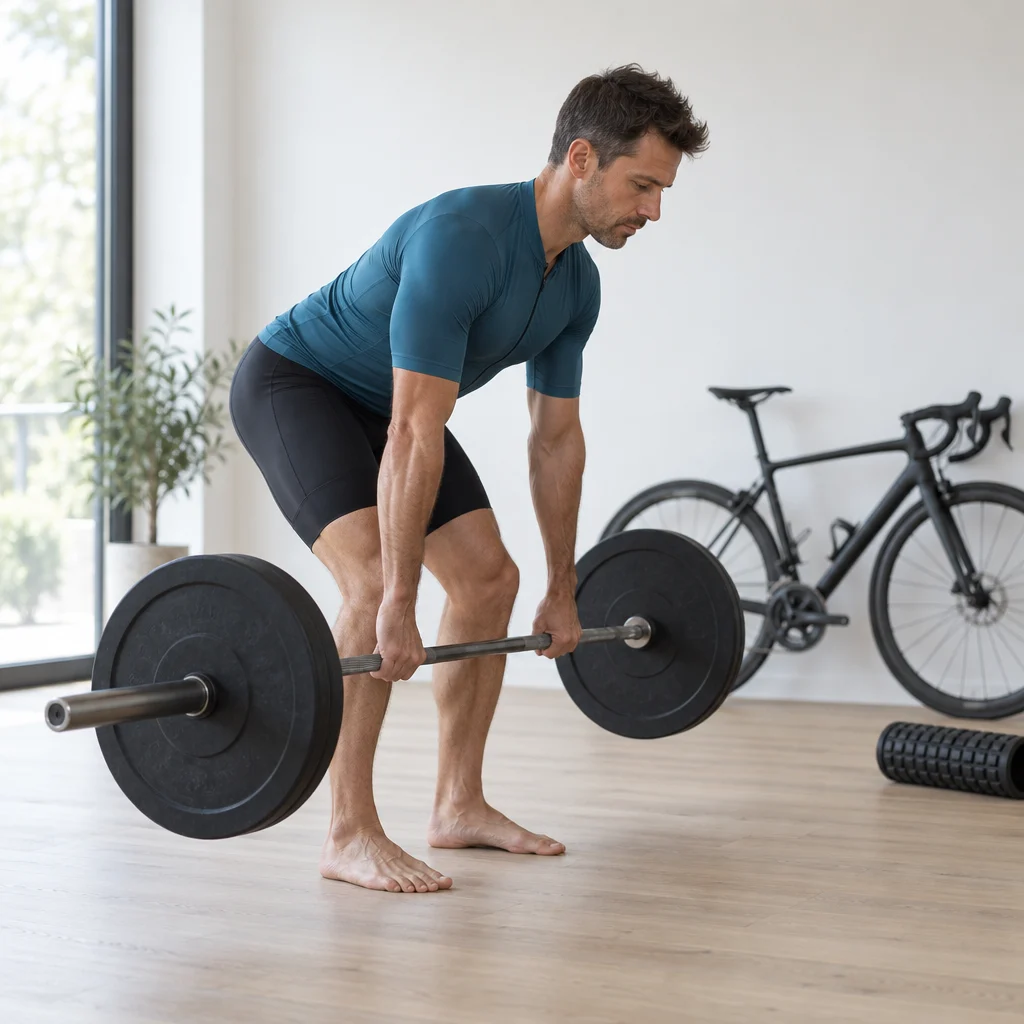 Romanian deadlift for cycling strength