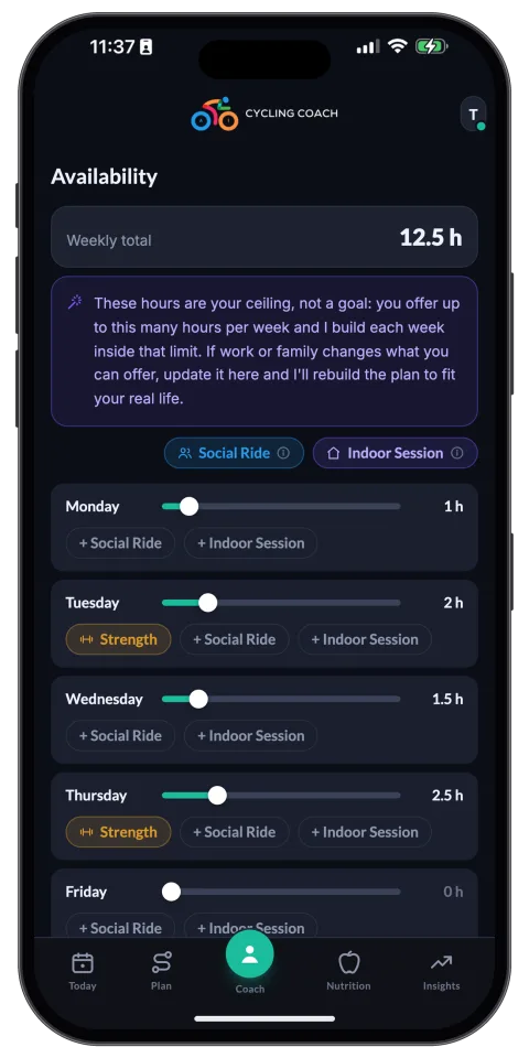 Daily Plan Adaptations screenshot